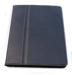 midnight black leather ipad case